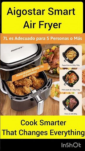 Aigostar 7L Smart Air Fryer 🔥 | Oil-Free Cooking Made Easy & Healthy #minifryer #simplycook