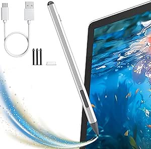 Stylus Pen for Microsoft Surface with 30mins Fast Charging, Surface Pro Pen for Surface Pro 11/10/9/8/7/6/5/4/3/X, Surface Go 3/2/1, Surface Book/Laptop/Studio, Palm Rejection, 4096 Sensitivity