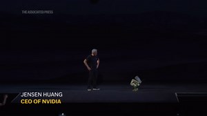 Cute robot joins Nvidia CEO's keynote speech at VivaTech in Paris