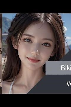 AI ART LOOKBOOK AI GIRL [Bikini Girls WHITE ビキニの美少女 穿比基尼的少女]