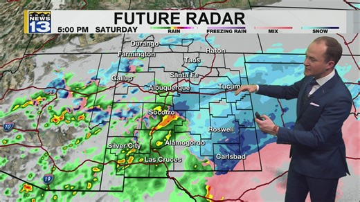 A winter storm is now moving into New Mexico. The latest on timing and how much snow we will see
