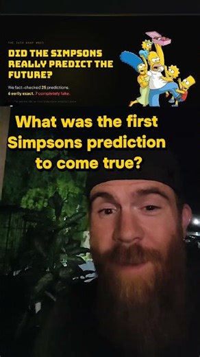 What was the first Simpsons prediction to come true? #simpsons #90s #cartoons #movie #fyp