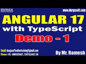ANGULAR 17 with TypeScript tutorials || Demo - 1 || by Mr. Ramesh On 04-11-2024 @7AM IST