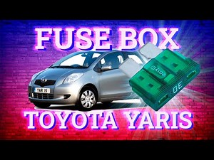 Where are the starter motor fuses located in the Toyota Yaris?