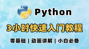 3小时超快速入门Python | 动画教学【2025新版】【自学Python教程】【零基础Python】【计算机二级Python】【Python期末速成】