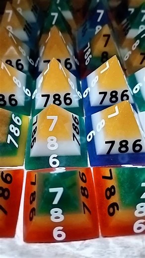 Multicolored Translucent Dice Showcase: A Visual Delight