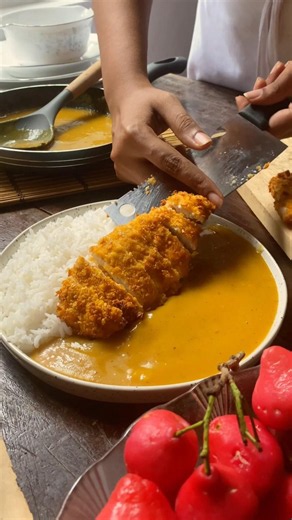 Most comforting food 🥘! Recipe? 👇#chickenkatsu #airfryer