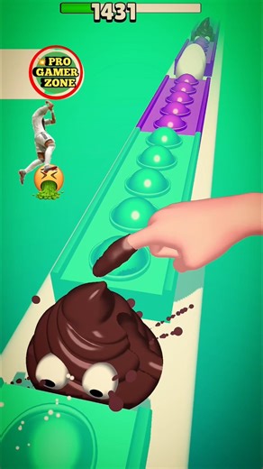 EGG🥚 vs 💩POTTY !! POP RUN 💥 3D 🪸🎃 !! #poprun3d #anaya #cartoon #fyp #shortfeed #progamerzone