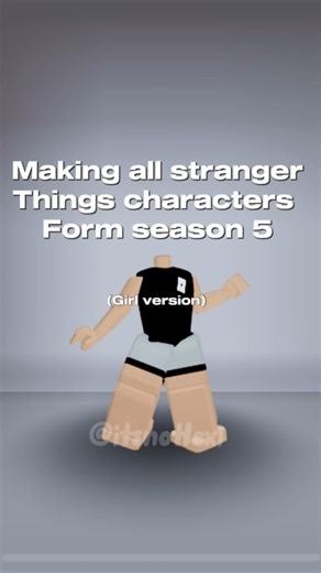 Making stranger things characters in roblox #roblox#robloxedit#relatable#trend#fyp#shorts#funny