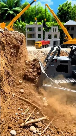 Satisfying Miniature Bulldozer Digging! 🚜🏗️