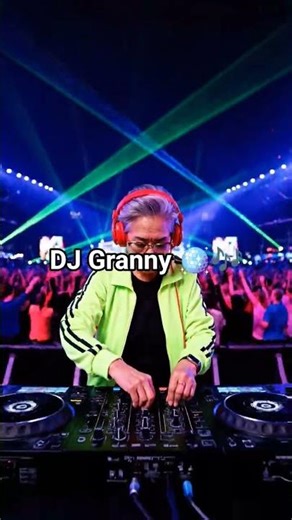 DJ Granny Lights Up the EDM Festival! 🎶⚡