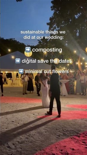 sustainable weddings are possible! #ecofriendlywedding #zerowastelife