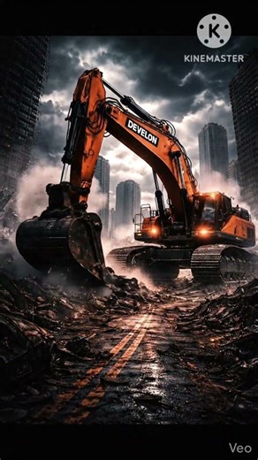 “Colossal Develon Excavator Wrecks the City – Apocalyptic Power!”