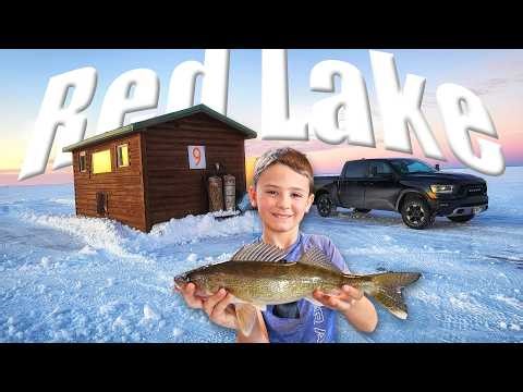 Ice Fishing Red Lake, Minnesota