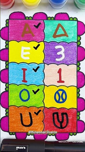Learn AEIOU the Fun Way! ✨🌈#kidslearning #vowels #learnabc #shorts