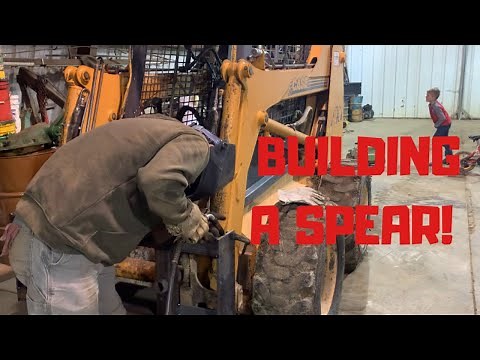 How to build a hay spear for a skid loader. Part 1