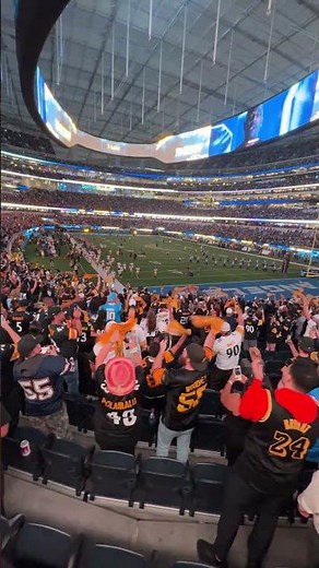 A look at the Steelers intros from the stands at SoFi Stadium