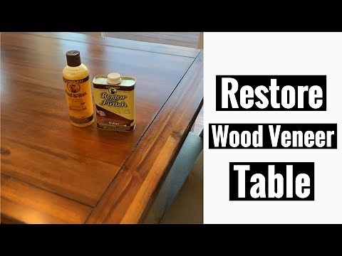 Restore Wood Veneer Table