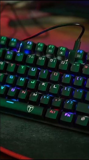 T-DAGGER Bora T-TGK315 Gaming Mechanical Keyboard RGB Backlighting #Shorts