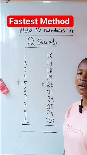 Fastest Method. Add 10 consecutive numbers in 2 seconds. #maths #algebra #mathstricks #vedicmaths