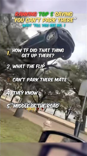 Top 5 " You Can't Park There" Moments Ranked 😂🚗 #funnyfails #carmoments #viralshorts