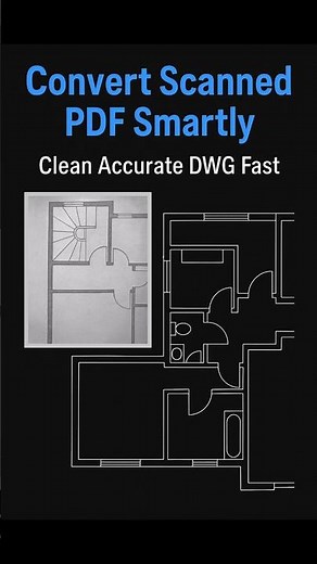 PDF Underlay Transparency Trick for Perfect DWG Conversion #AutoCAD #PDFUnderlay #workflow