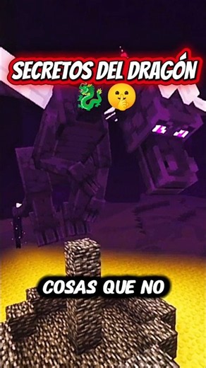 Cosas que NO SABÍAS del Dragón del End 🐉👑 # #minecraft #minecraftshorts #shorts