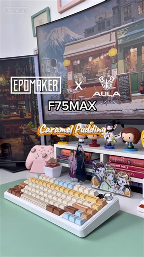 Divine Pascual Martizano on Instagram: "Gift we received for 11th day of Christmas! 🤩 The Aulagear F75 Max Caramel Pudding Keyboard made my dream come true! It is so beautiful, soft to type in and the light effects are amazing! The sound? So satisfying to hear. 🤩 Thank you @aula.gear for sending me this beautiful and dreamy keyboard. Another one of the best gifts I have ever received last Christmas. If you’d like to get your Aula Keeb, visit the link below: Aula Website: https://