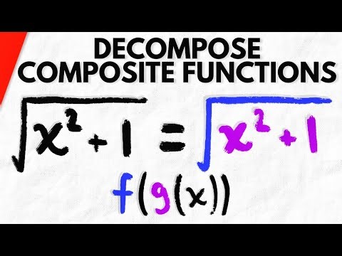 How to Decompose Composite Functions into Two Functions | Precalculus