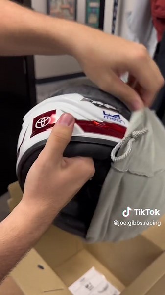 Ready for racin’ #nascar #racing #helmet