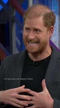 #PrinceHarry made a surprise appearance on #StephenColbert's late night show taking a jab at #Trump