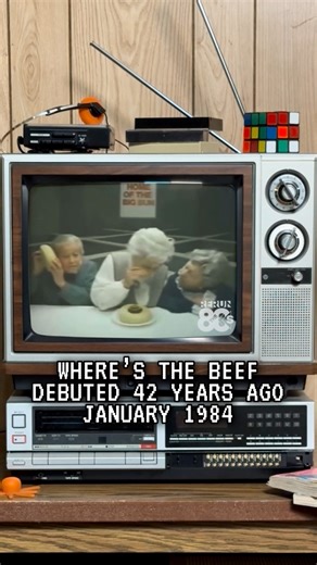 The iconic Wendy’s commercial starring Clara Peller made its debut in January of 1984 📺🍔 One of my all-time favorite commercials! #80s #nostalgia #fastfood | Rerun The 80s