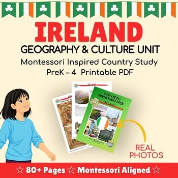 Ireland Unit Study & Geography Pack | Europe Continent Study | Montessori