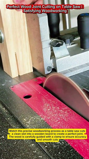 Perfect Wood Joint Cutting on Table Saw | Satisfying Woodworking