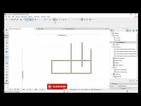 ArchiCAD Tutorial for beginners How to Trim, adjust, intersect, fillet/Chamfer toolballs of ArchiCAD