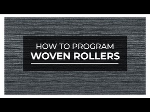 How to Program the Remote For Your Woven Rollers