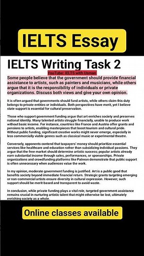 IELTS Writing Task 2 Sample | IELTS Essay | #ieltswriting #ieltsessay