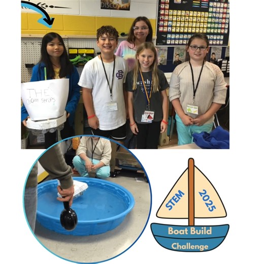 Deaf/HH 5th graders joined their hearing peers for a STEM boat building challenge. #STEMChallenge ⛵️🌊 | Lewisburg Sign Language Club