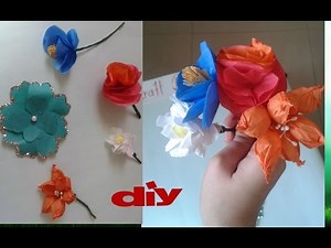 Diy 5 Types Of Tissue Paper Flowers (Easy to make)