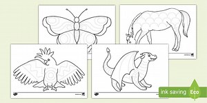 Pattern Tracing Animals