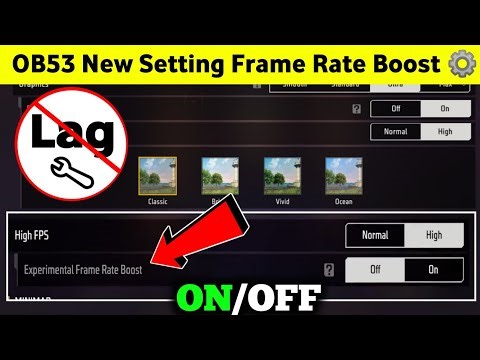 Free Fire Experimental Frame Rate Boost Setting⚙️✅ | New FPS Setting After OB53 Update in Free Fire