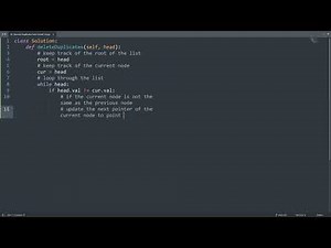 Leetcode 83. Remove Duplicates from Sorted List in Python | Python Leetcode | Python Coding Tutorial