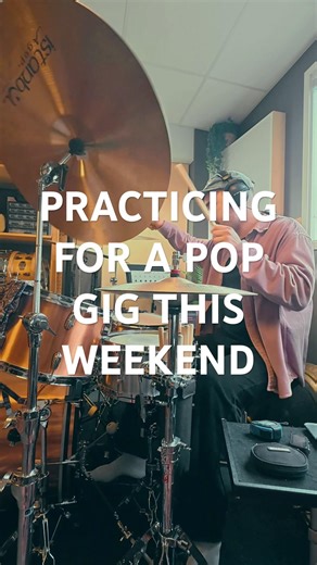 Prepping for another pop-gig 🤘🏻 #livedrummer #popgig #KEiiNO
