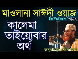 Bangla Waz Delwar Hossain Saidi. কালেমা তাইয়েবার অর্থ।