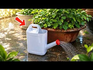 DIY Watering Can from Plastic Can Simple and Useful Garden Hack