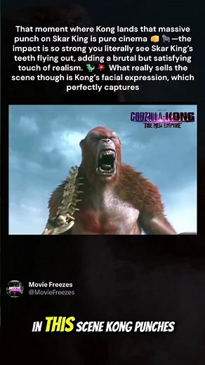 In GODZILLA x KONG Skar King and KING KONG has a crazy HUMAN EXPRESSIONS