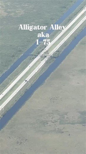 Gabi Holmberg on Instagram: "Flying over Alligator Alley, also known as I-75, which connects East and West Florida. #i75 #alligatoralley #evergladesnationalpark #aerialview #flyby #cirrussr22 According to Chatai „Alligator Alley is a section of Interstate 75 (I-75) that crosses the southern part of Florida, connecting the east coast to the west coast. Here are some key details: Location: Alligator Alley stretches from Naples on the west coast to Weston on the east coast of Florida. Length: It sp