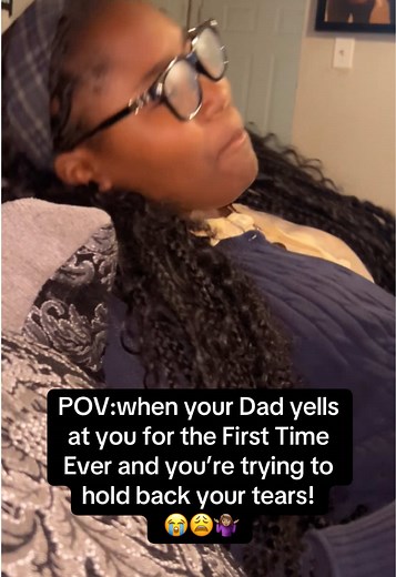 Dad Yells, Daughter Tries to Hold Back Tears
