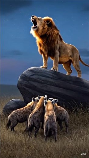 Lion Attacks Hyena – Intense Wildlife Moment