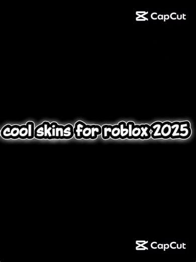 cool roblox skins in 2025